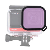 Insta360 one r Diving Lens Filter for 4k / 1 Inch Edition - Pink - Top-Down View