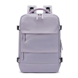 Outdoor Travel Laptop Backpack - Army Green - Dark Green - Front View