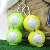 2-pack Golf Silicone Double-ball Protection Sleeves - Pink