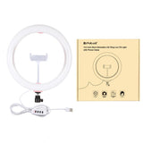 26cm Usb 3 Modes Dimmable Led Ring Light with Phone Clamp - Pink - Extra Image