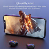 Wireless Bluetooth 5.0 Earphones with 9d Sound & Charging Box - Pink - Extra Image