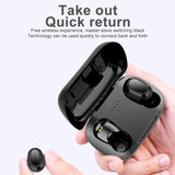 Wireless Bluetooth 5.0 Earphones with 9d Sound & Charging Box - Pink - Extra Image