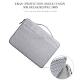 Waterproof Oxford Cloth Laptop Handbag With Trolley Strap - Pink - Close-Up Angle