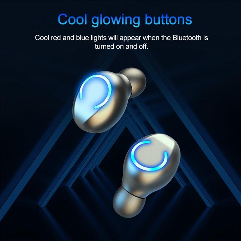 Wireless Noise-cancelling Earbuds with Charging Case - Pink