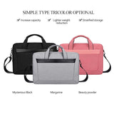 Expandable Laptop Bag - Waterproof Oxford Cloth Detachable Shoulder Strap - Pink - Extra Image