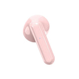 Wireless Hifi Stereo Earphones with Charging Case and Make-up Mirror - Pink