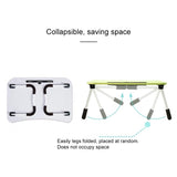 Portable Laptop Desk Stand - Foldable & Non-slip - Pink