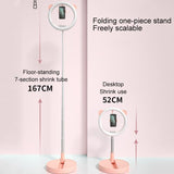 Portable Live Light Holder - Wk Wt-p11 - Pink - Close-Up Angle