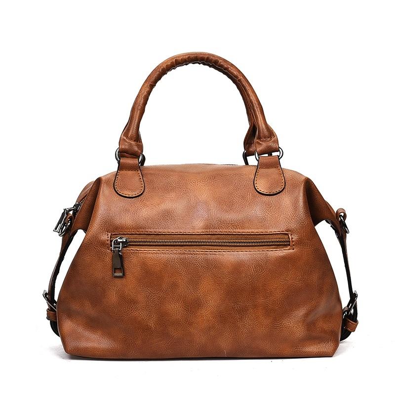 Retro Pu Shoulder Bag Pink