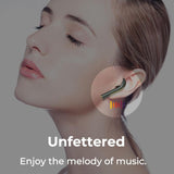 Wireless Binaural Bluetooth Earphones with Charging Box - J18 - Green - Top-Down View