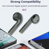 Wireless t & g J18 Bluetooth Earphones with Charging Box - Green