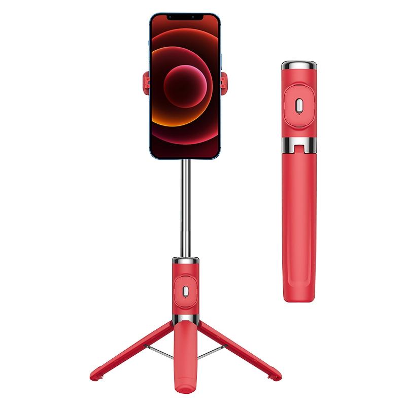 Wireless Selfie Stick with Remote Tripod - Compact Design - Green