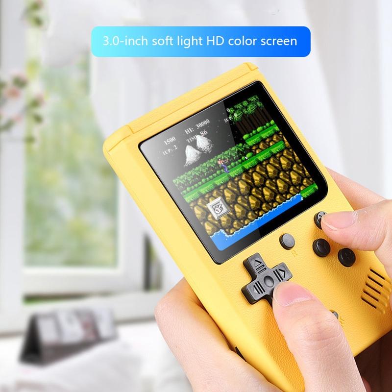 500 Classic Games Mini Handheld Console For Kids - 3.0 Inch Retro Macaron Design With Av Output - Green