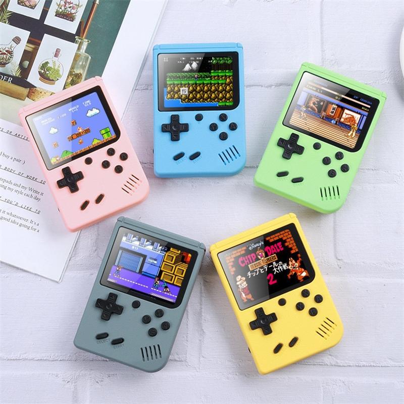 500 Classic Games Mini Handheld Console For Kids - 3.0 Inch Retro Macaron Design With Av Output - Green