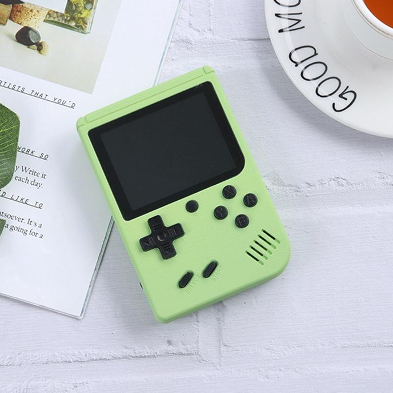 500 Classic Games Mini Handheld Console For Kids - 3.0 Inch Retro Macaron Design With Av Output - Green