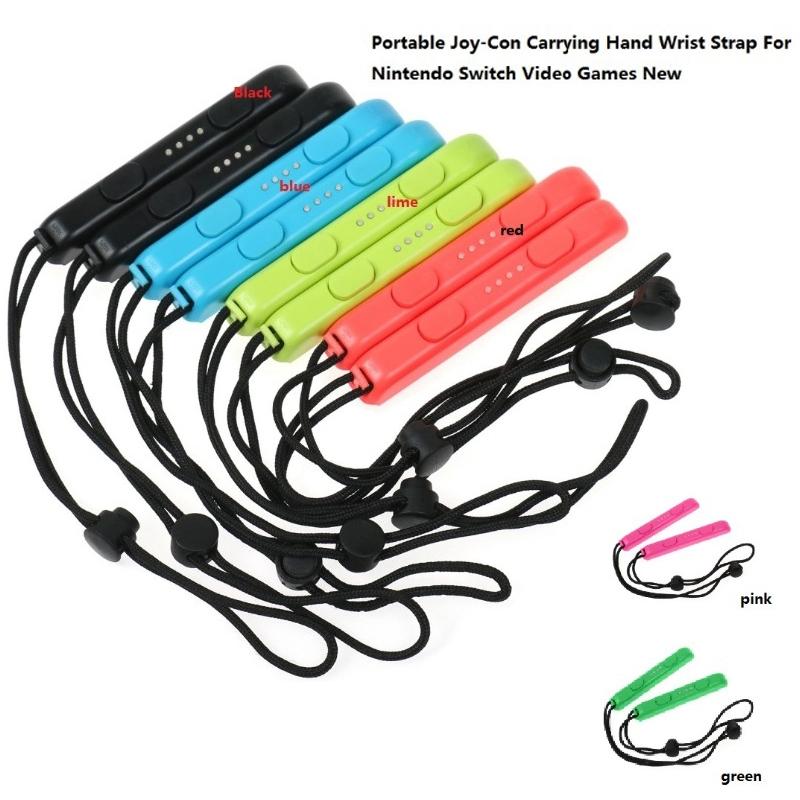 Joy Con Wrist Lanyard Pair for Nintendo Switch Gaming - Green