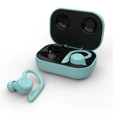 Waterproof T20 Tws Bluetooth Earphones with Charging Box and Noise-cancelling Hooks - White