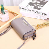 Large Capacity Multi Function Women Wallet - Gray