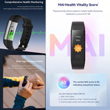 Waterproof Fitness Tracker Watch With Heart Rate Monitor - Close-Up Angle