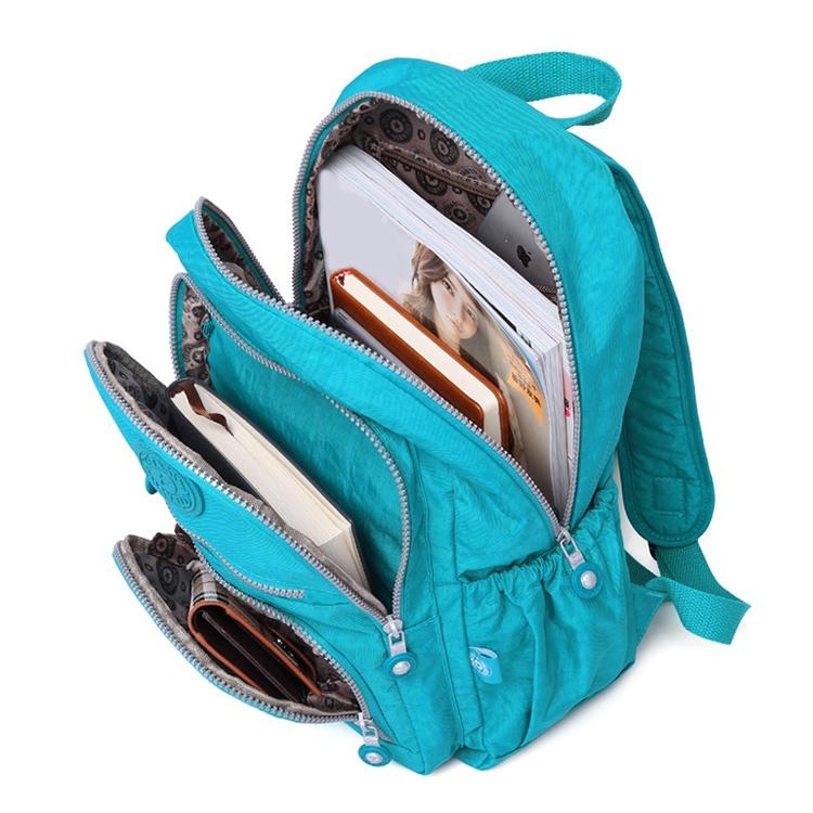 Versatile Teen Backpack for School & Travel - 27x13x37cm - Purple