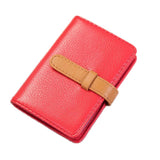 Portable Pu Leather Card Holder - Business & Credit Cards - Brown - Front View