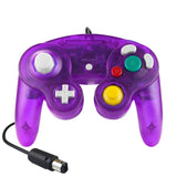 5 Piece Wired Game Controller for Nintendo Ngc - Transparent Purple