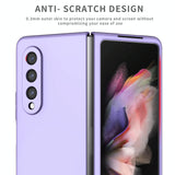 For Samsung Galaxy z Fold4 5G Foldable Armor Phone Case - Compact and Durable - Sky Blue