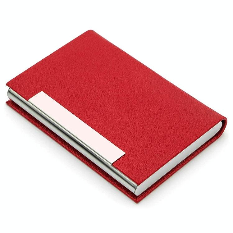 Stainless Steel Card Holder Sleek Business Accessory - Bronze