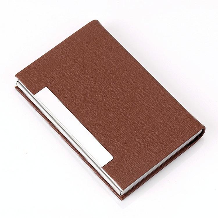 Stainless Steel Card Holder Sleek Business Accessory - Bronze