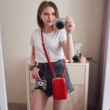 Stylish Pebbled Shoulder Bag For Women - Shallow Purple