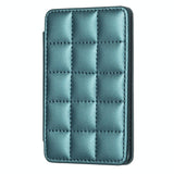 Grid Pattern Card Bag Sticker For Mobile Phones - Purple - Front View