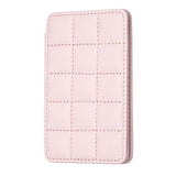 Grid Pattern Card Bag Sticker For Mobile Phones - Purple