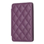 Rhombus Pattern Card Bag Back Sticker For Mobile Phones - Purple