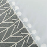 Universal Cotton Linen Microwave Dust Cover - Grey Triangle - Extra Image