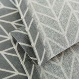 Universal Cotton Linen Microwave Dust Cover - Grey Triangle - Extra Image