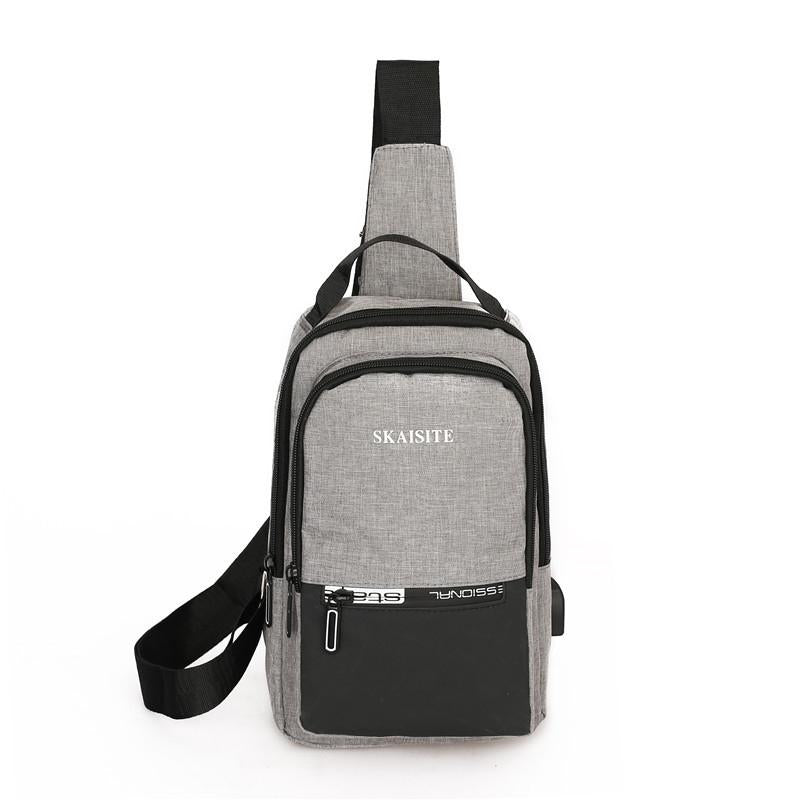 Men Crossbody Bag For Outdoor Sports Leisure - 3-Black