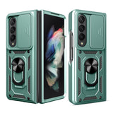 For Samsung Galaxy Z Fold4 5G Tpu Pc Case With Sliding Camera Cover - Black - Extra Image