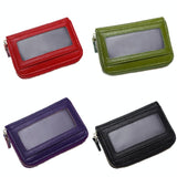 Multi Position Zipper Organ Card Holder Versatile Business Accessory - Rough