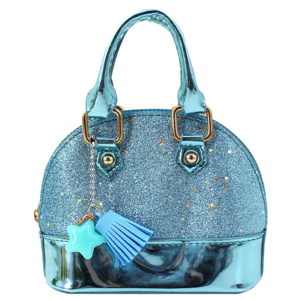 Mini Leather Shoulder Bag For Girls Cute & Compact - Blue