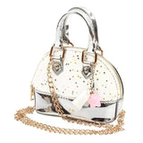 Mini Leather Shoulder Bag For Girls Cute & Compact - Blue - Extra Image