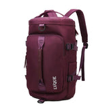 Waterproof Crossbody Travel Backpack - 375l Capacity - Light Pink - Low Angle