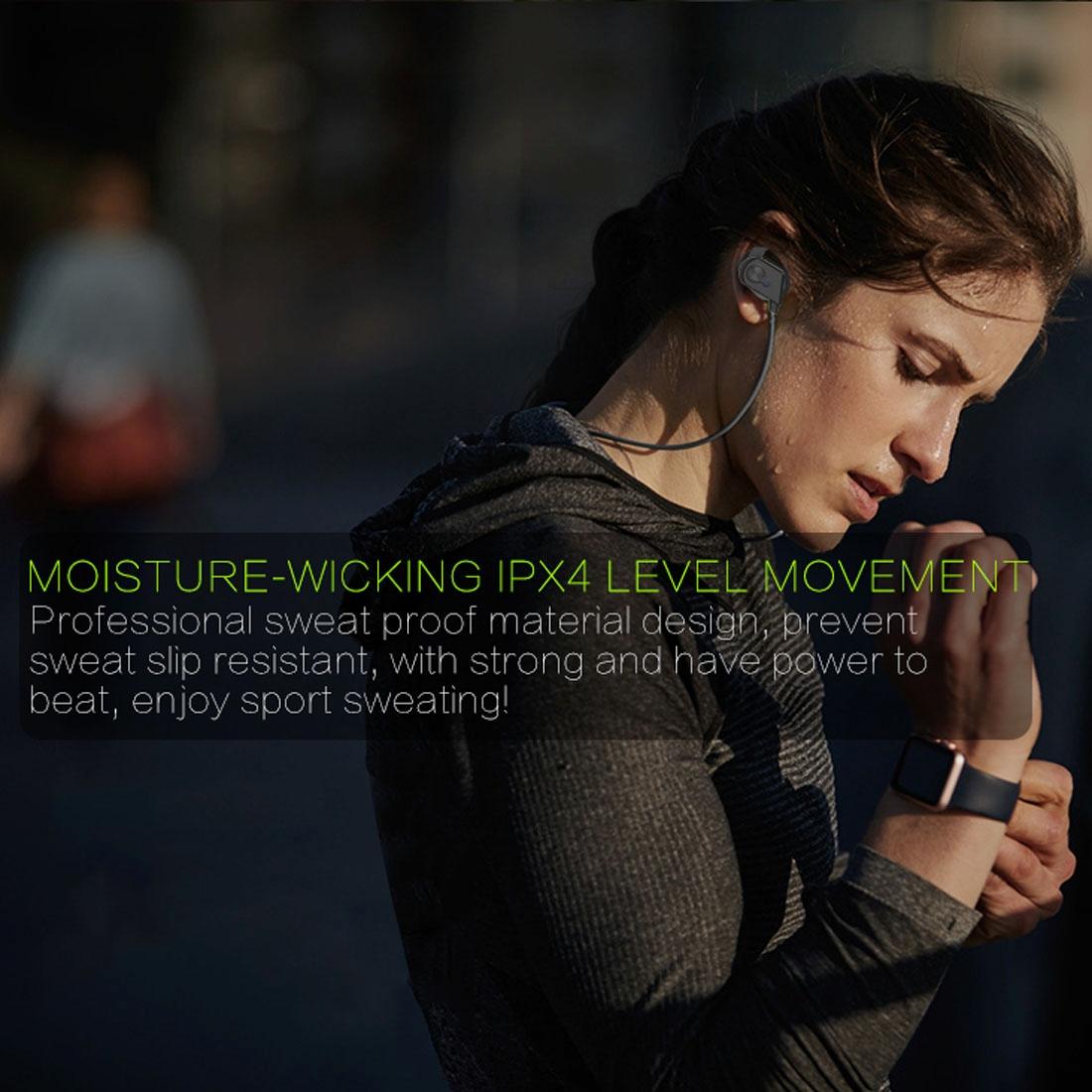 Wireless Bluetooth In-ear Headset with Magnetic Switch & Indicator Light - Green