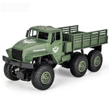 2.4ghz 4ch Remote Control Dongfeng 7 Six-wheeled Armor Truck Toy - Green - Front View
