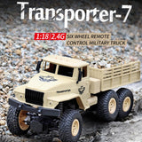 2.4ghz 4ch Remote Control Dongfeng 7 Six-wheeled Armor Truck Toy - Green - Extra Image