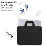 Portable Air Permeable Handheld Sleeve for 13.3 Laptops - 34x25.5x2.5cm - Green - Low Angle