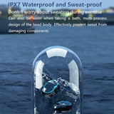 Wireless Bluetooth 5.0 Earphones with Digital Display and Charging Box - Green - Close-Up Angle