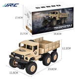 2.4ghz 4ch Rc Dongfeng 8 Six-wheeled Armor Truck Toy - Green - Rear View