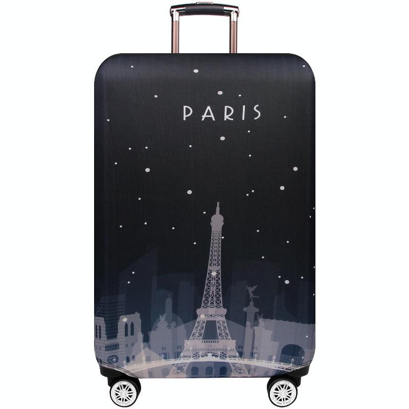 Thickened Luggage Cover - Elastic Wear-resistant Anti-dust Protection - Size l - Paris Tower