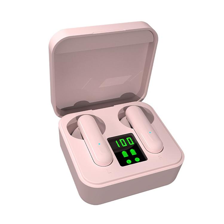 Digital Display Sports Bluetooth Earphones - Semi-in-ear - Ete-16 Tws - Green