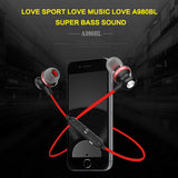 Wireless Magnetic Sport Earphones with Bluetooth Control - Close-Up Angle